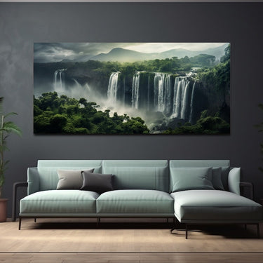 Jungle Waterfall Painting